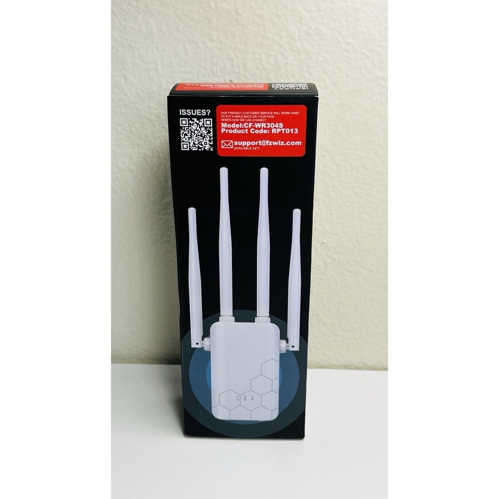 CF-WR304S Dual-Band‎ Wi-Fi Extender, 2.4GHz, 300Mbps, RPT013, White, Ethernet